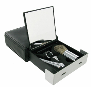 SHV127 - Travel Mach 3 Shaving Set with badger brush